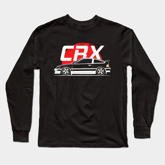 JDM CR X Long Sleeve T-Shirt by GoldenTuners